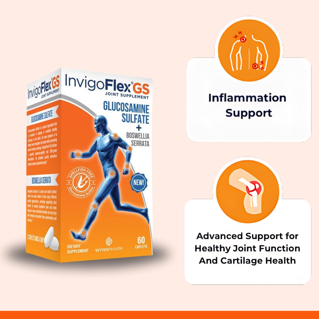 Invigoflex GS 60 caplets box packaging side view