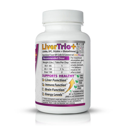 Authentic imported USA pet liver health supplement close up