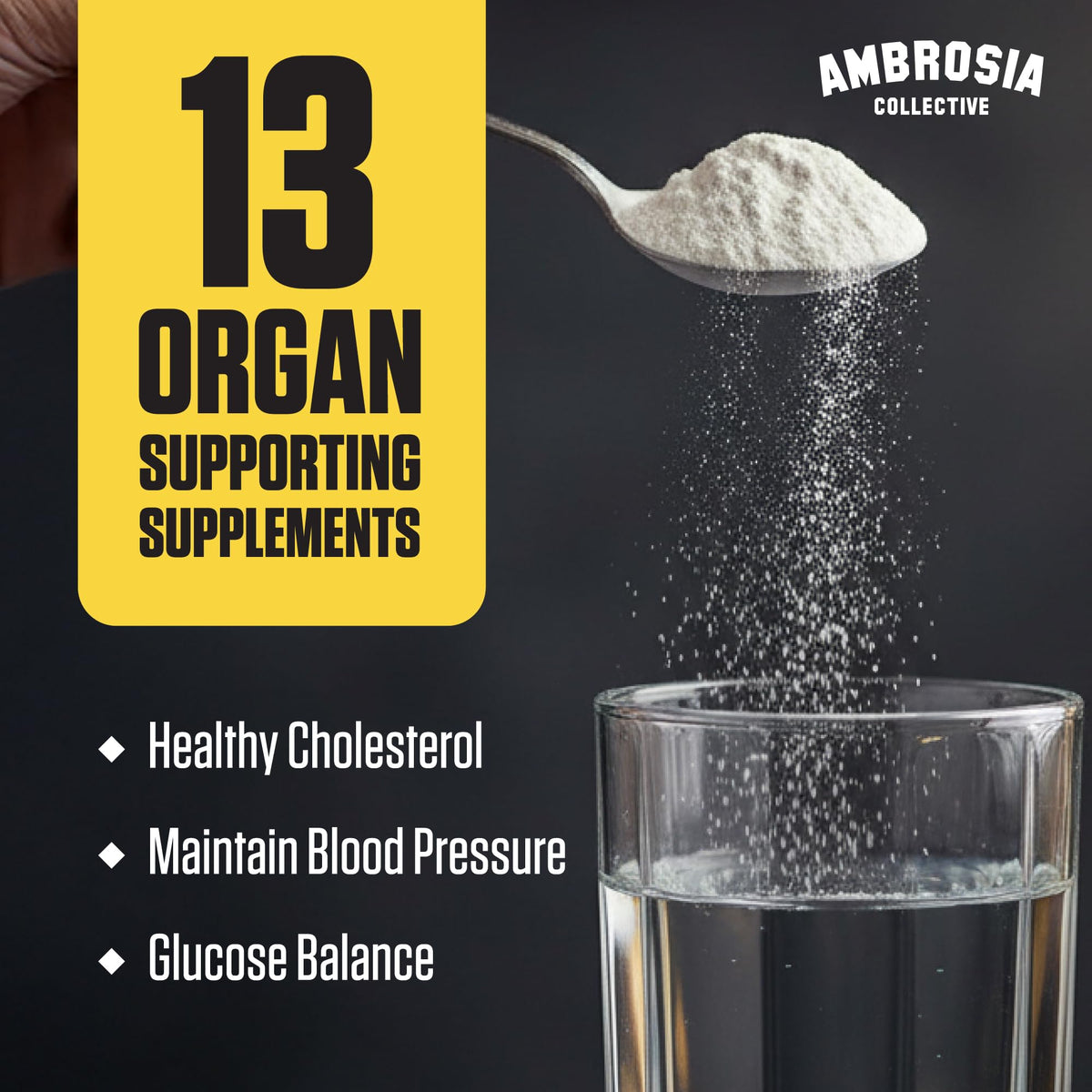 Ambrosia Nektar supplement facts label and ingredient details