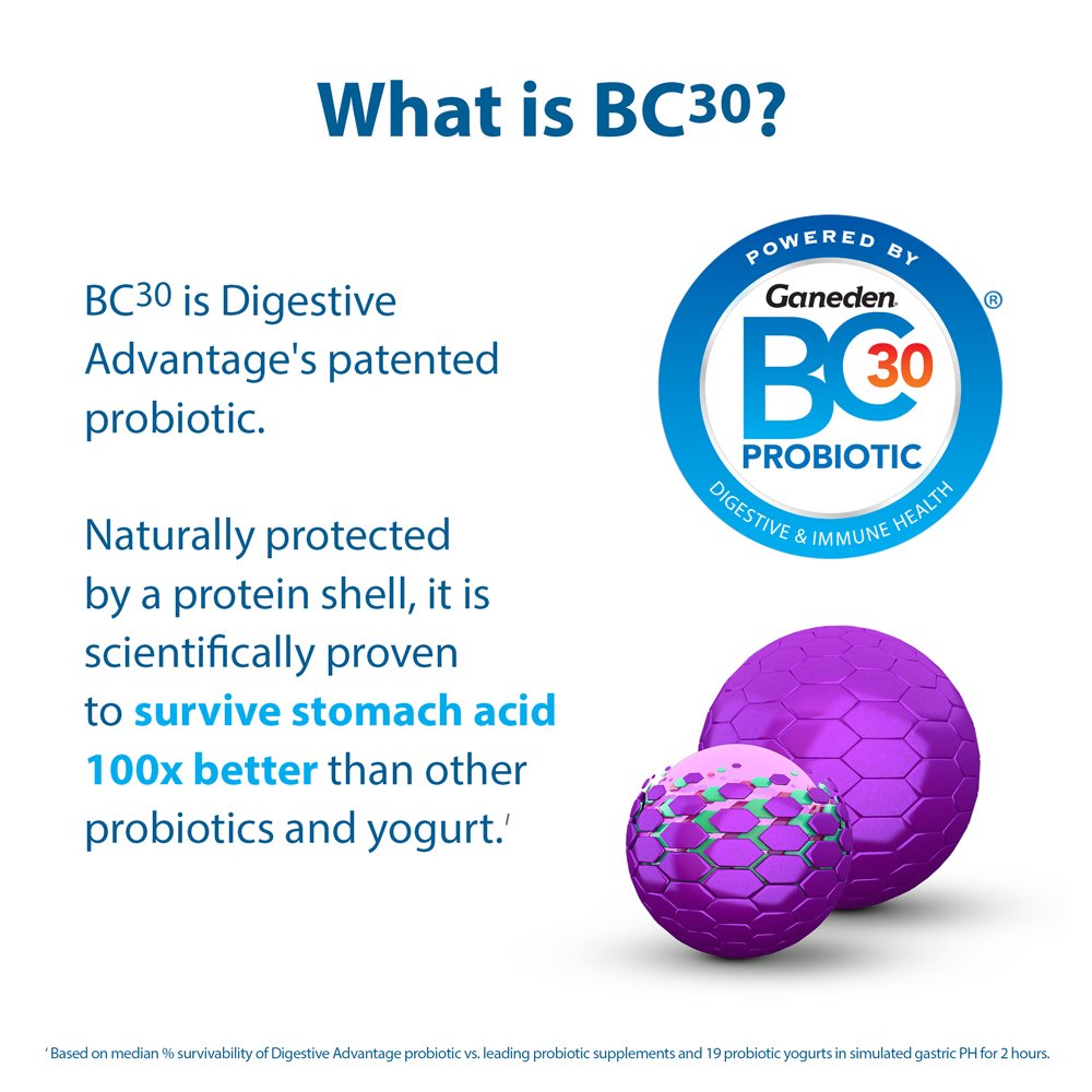 Schiff Digestive Advantage daily probiotic with lactase enzyme capsules for bloating and gas relief