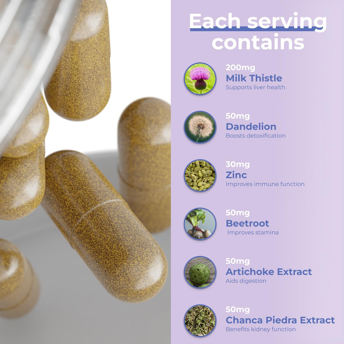 Avenir Nutrition Liver Shield And Cleanse ingredients list