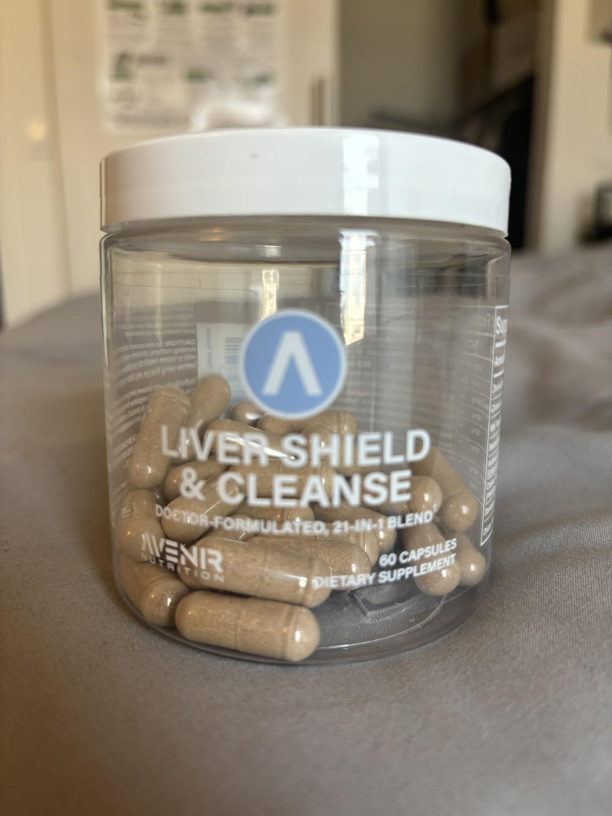 Avenir Nutrition Liver Shield And Cleanse cap and safety seal