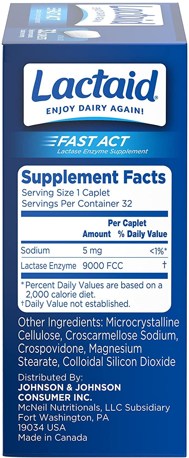 Lactaid Fast Act 2 Pack display demonstrating authentic imported wellness essentials.