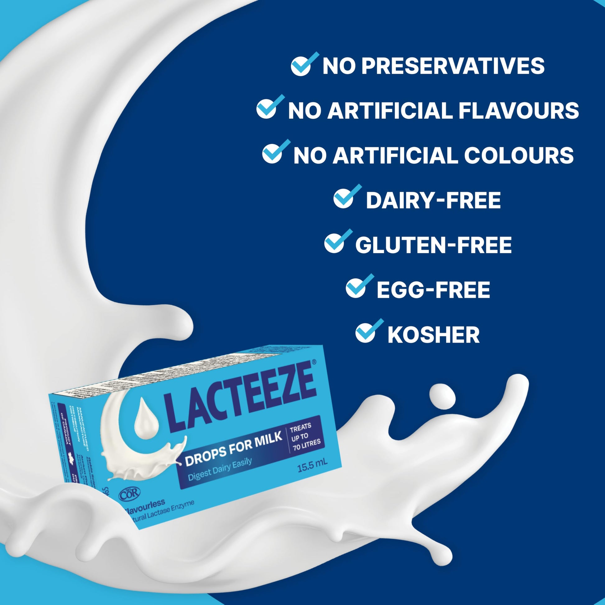 Authentic USA imported Gelda Scientific Lacteeze drops for infant colic relief