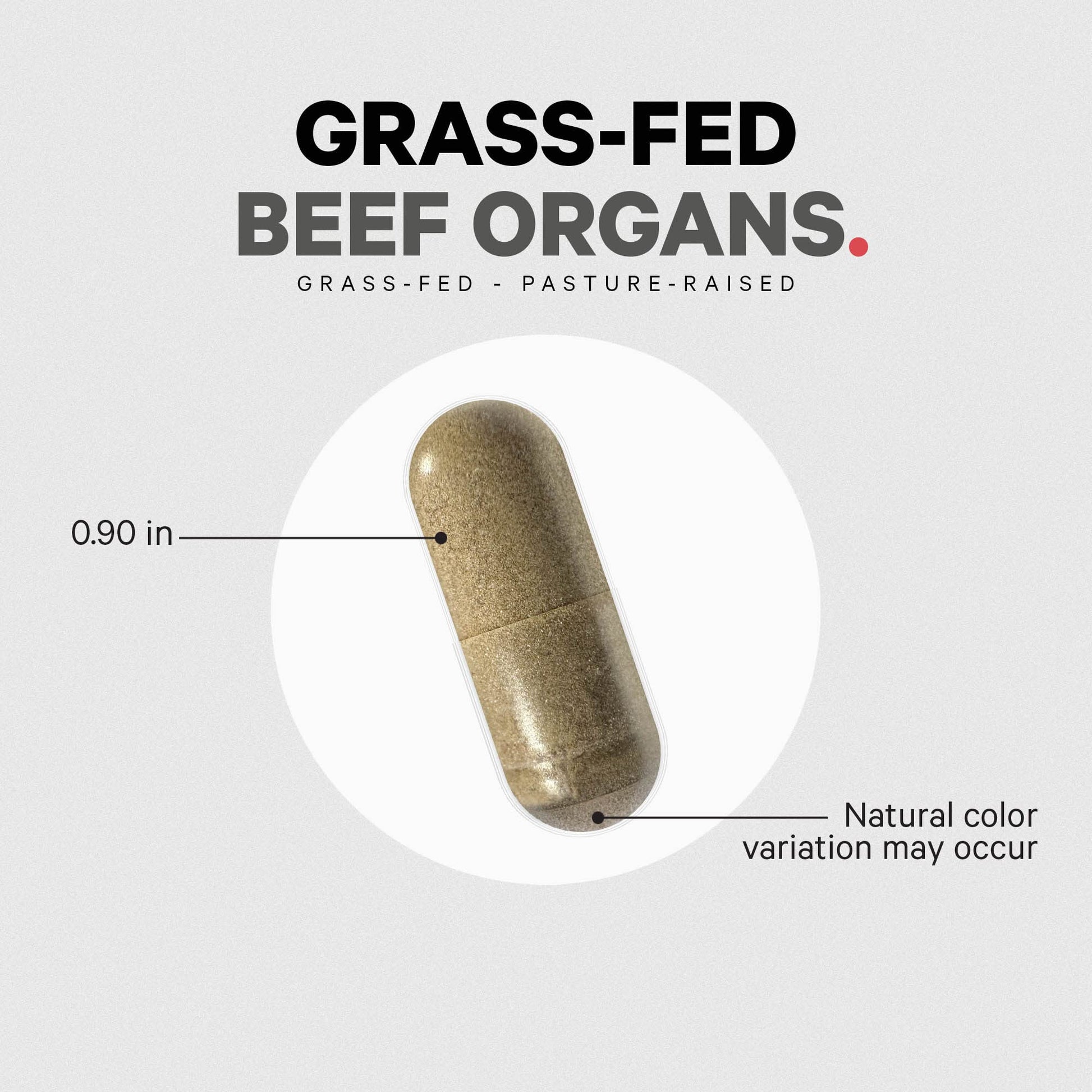 Premium Codeage grass fed beef organs dietary supplement bottle showcasing its cGMP-certified manufacturing seal.