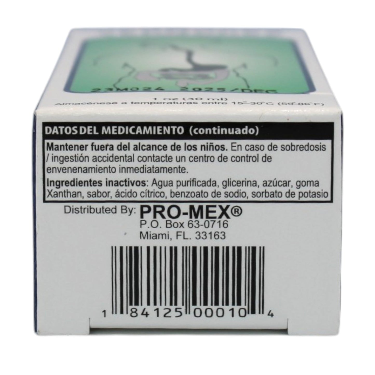 Imported Hispanic Vermocks oral liquid medicine packaging displaying expiration details