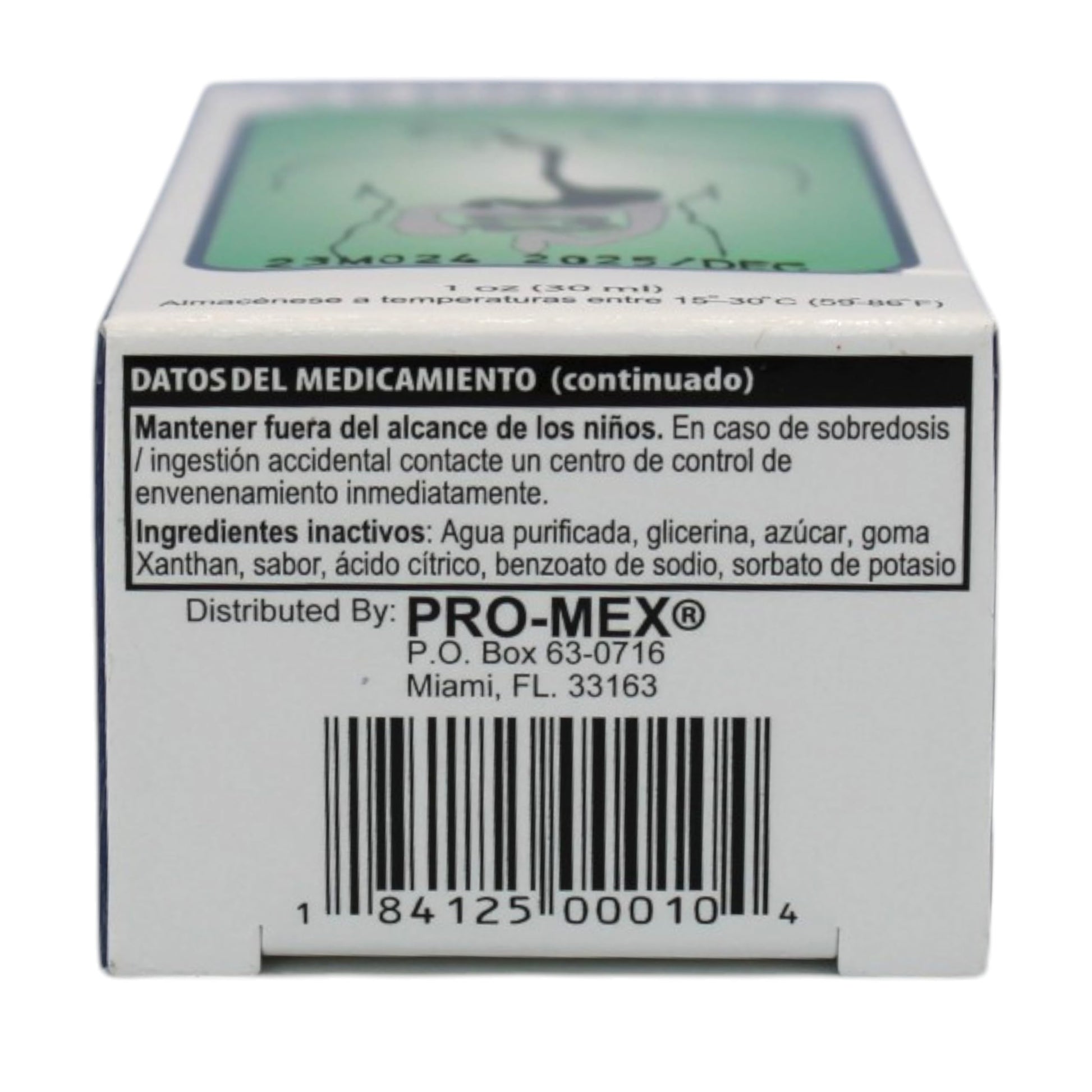 Imported Hispanic Vermocks oral liquid medicine packaging displaying expiration details