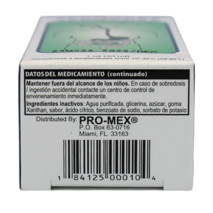 Imported Hispanic Vermocks oral liquid medicine packaging displaying expiration details