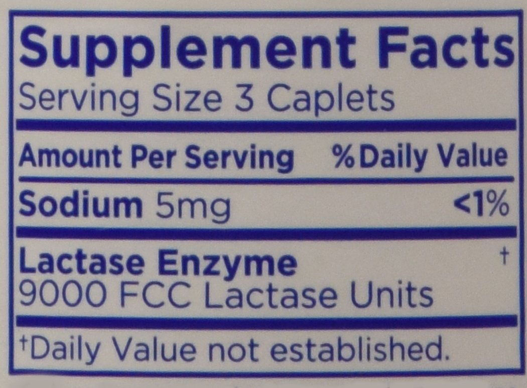 USA imported lactase enzyme tablets for lactose intolerance relief