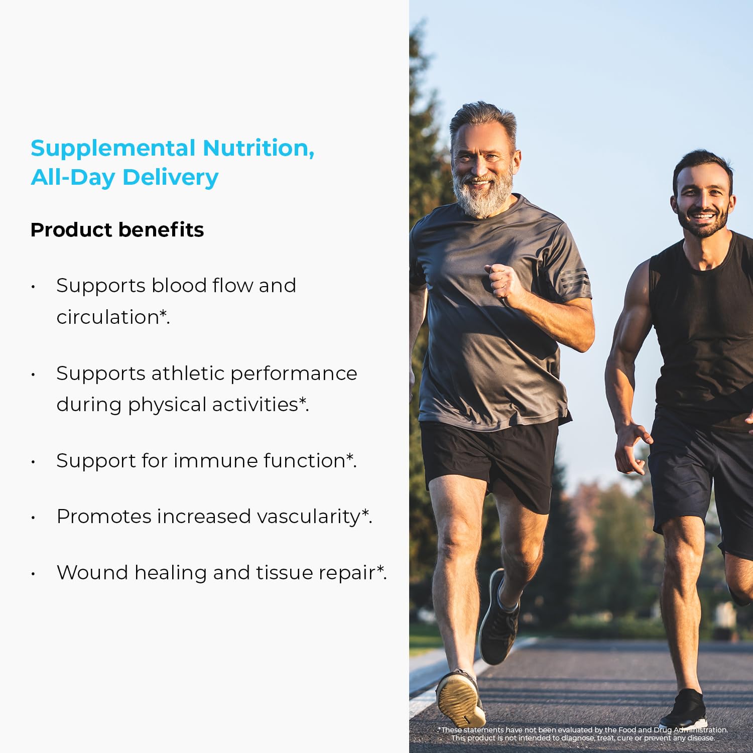 Endurance Products heart health supplement packaging showing ingredients and dosage details