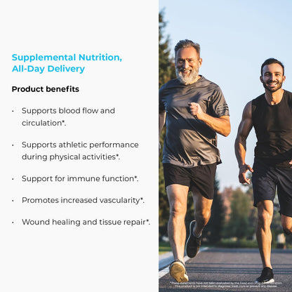 Endurance Products heart health supplement packaging showing ingredients and dosage details