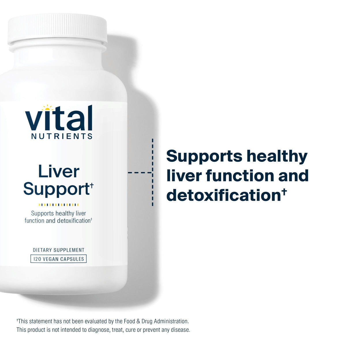 Vital Nutrients liver support bottle back label information