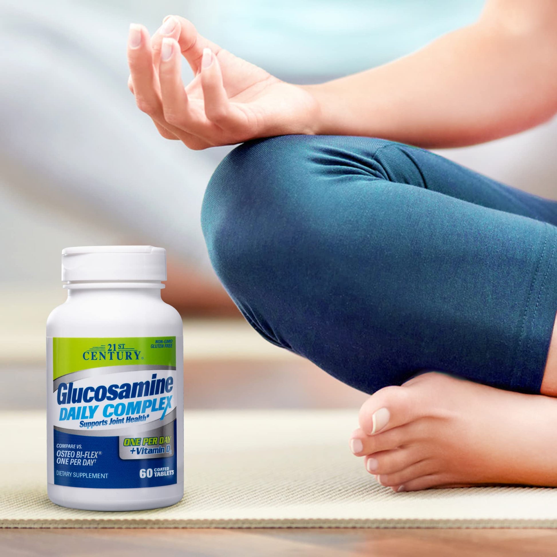 21st Century Glucosamine Daily Complex 1500 mg tablets imported dietary supplement package details