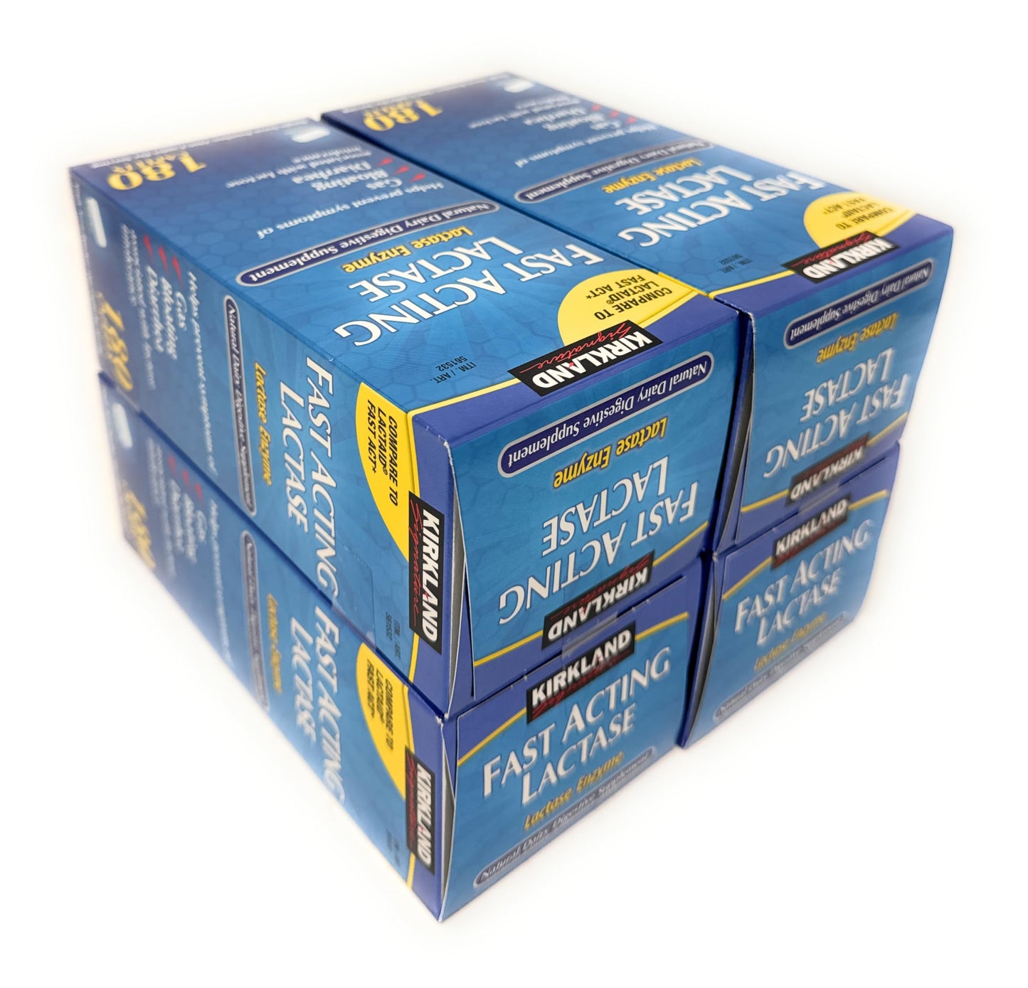 Kirkland fast act lactase multi pack for gas and bloating relief
