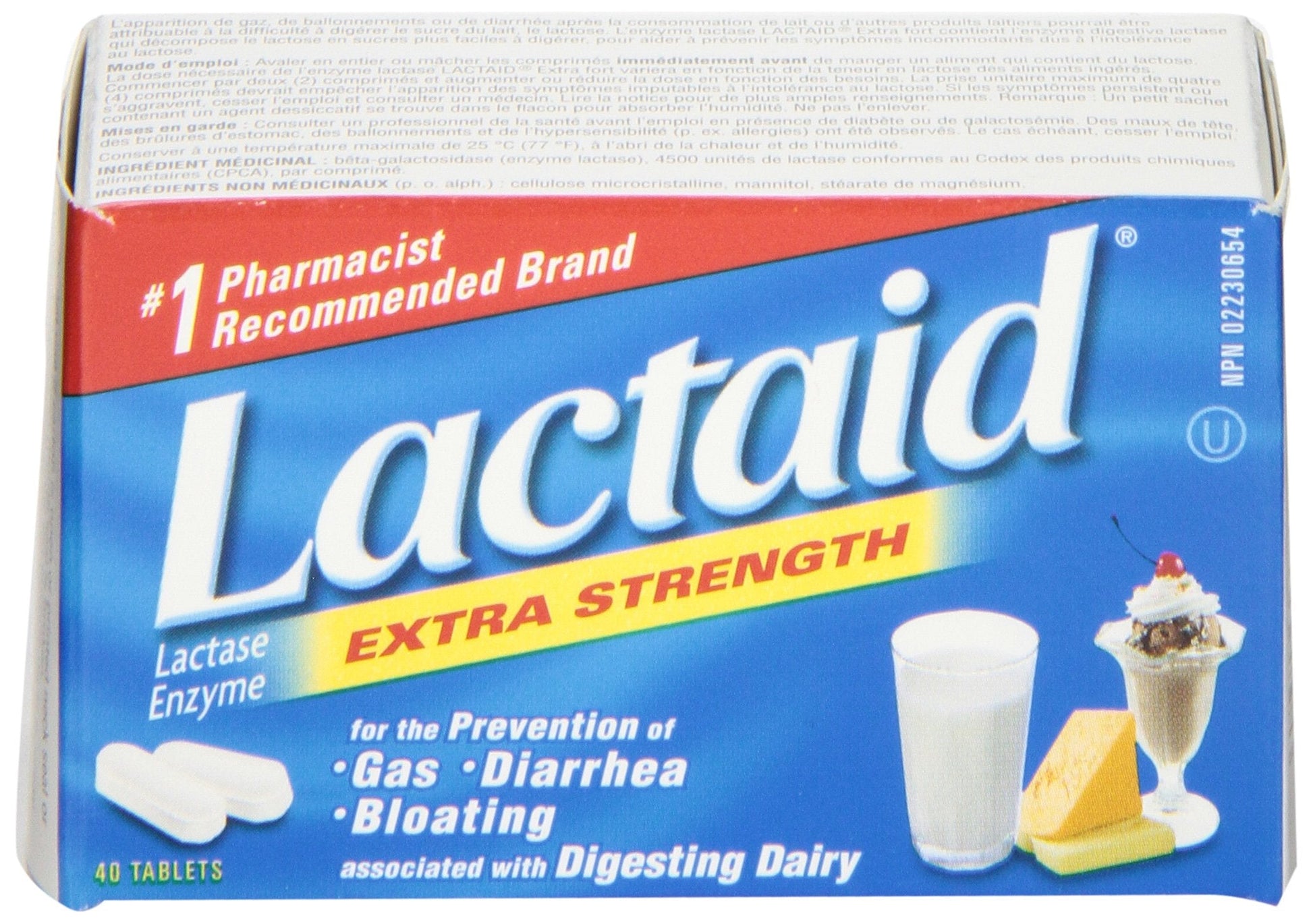 Lactaid lactase enzyme dietary supplement for Indian consumers with dairy sensitivity