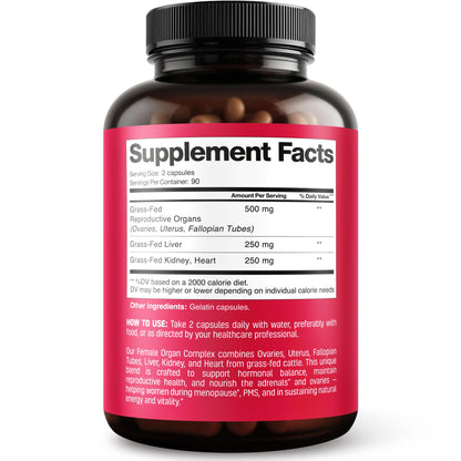 Next Form beef liver kidney heart complex capsules