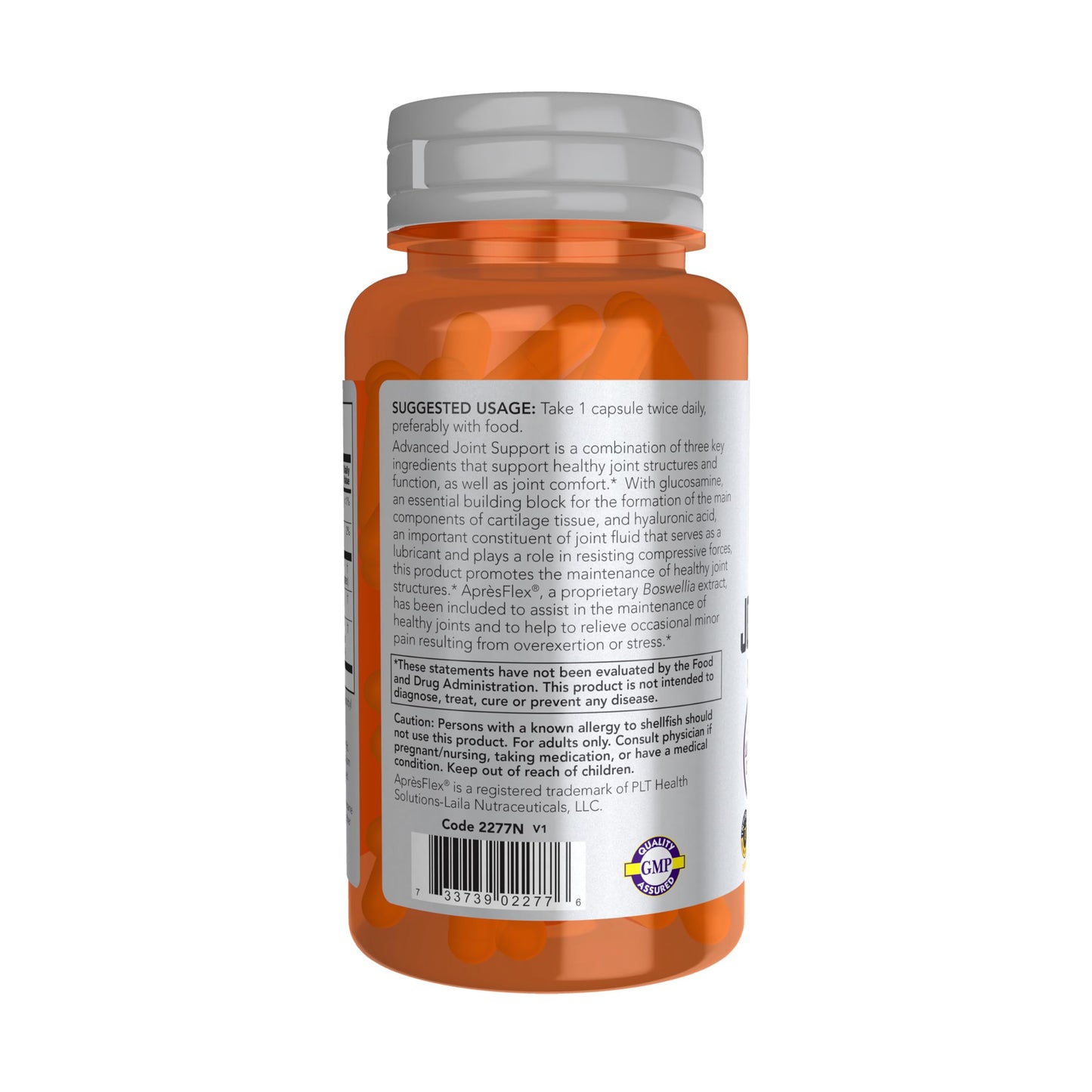 Now Foods joint health capsules with glucosamine and hyaluronic acid
