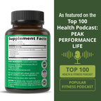 Peak Performance bone marrow superfood capsules container side view