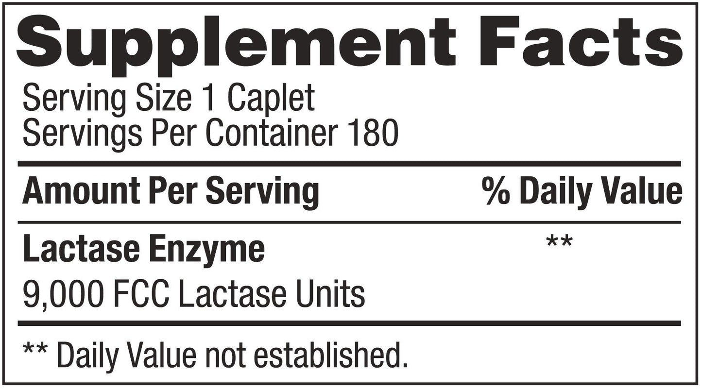 Kirkland Signature lactose intolerance supplement caplets close up view