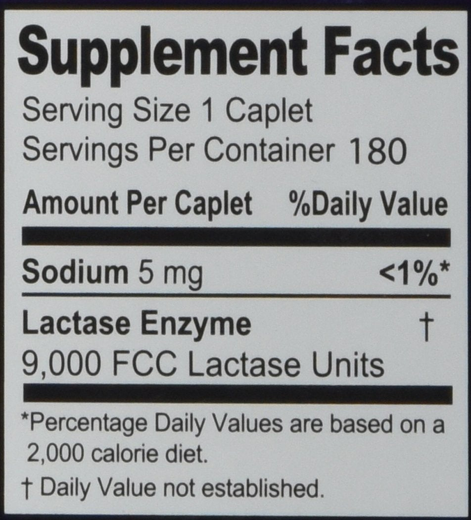 Authentic USA imported Kirkland Signature fast acting lactase caplets for lactose intolerance relief