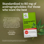 Terry Naturally Andrographis EP80 extra strength herbal supplement ingredients side panel