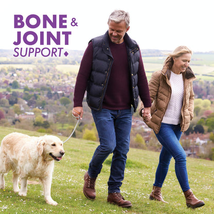 Authentic USA imported Bluebonnet bone and joint health supplement bottle angled product shot
