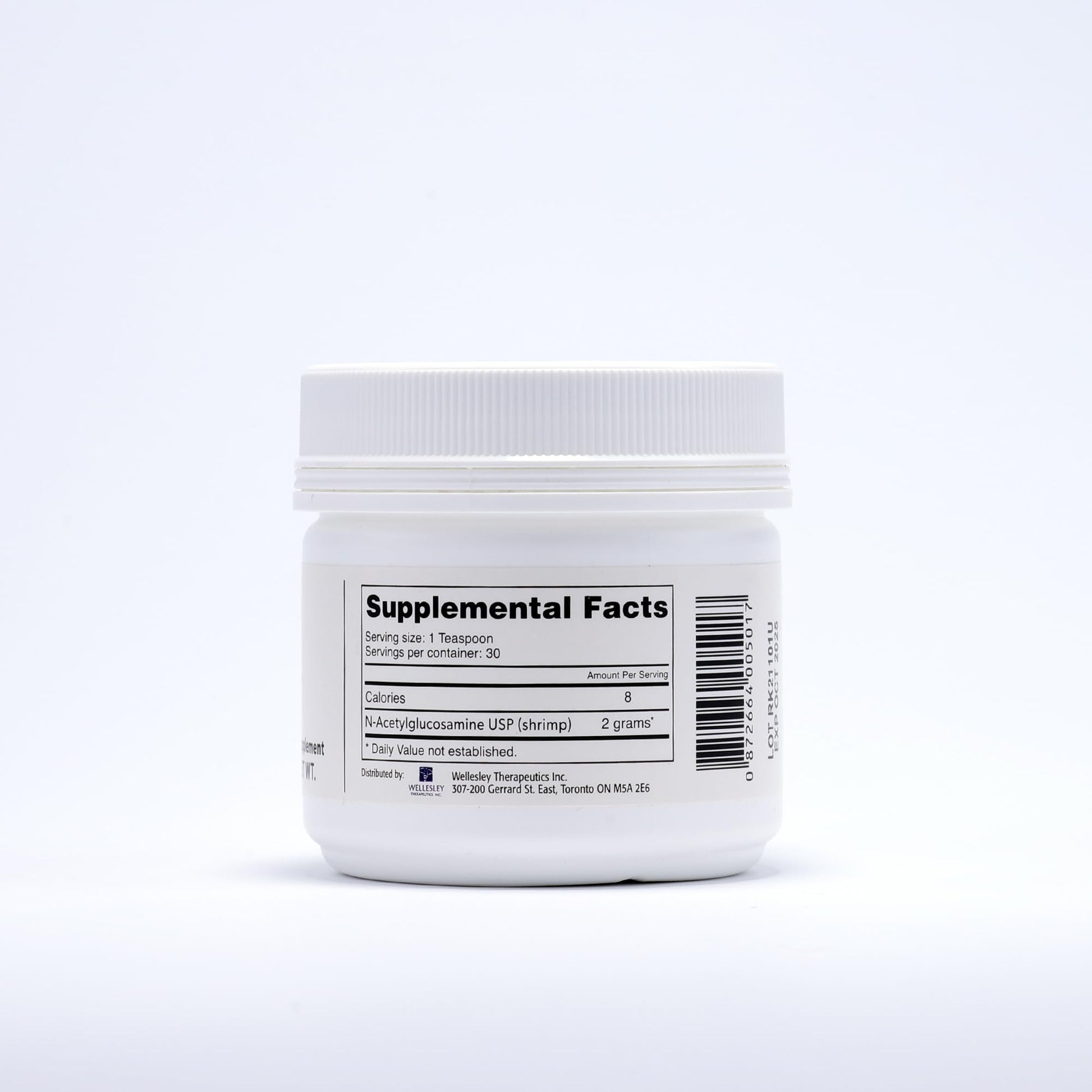 Authentic USA imported Ultimate Glucosamine powder jar showing secure seal closure