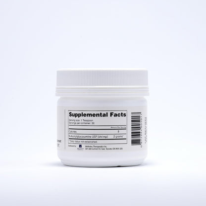 Authentic USA imported Ultimate Glucosamine powder jar showing secure seal closure