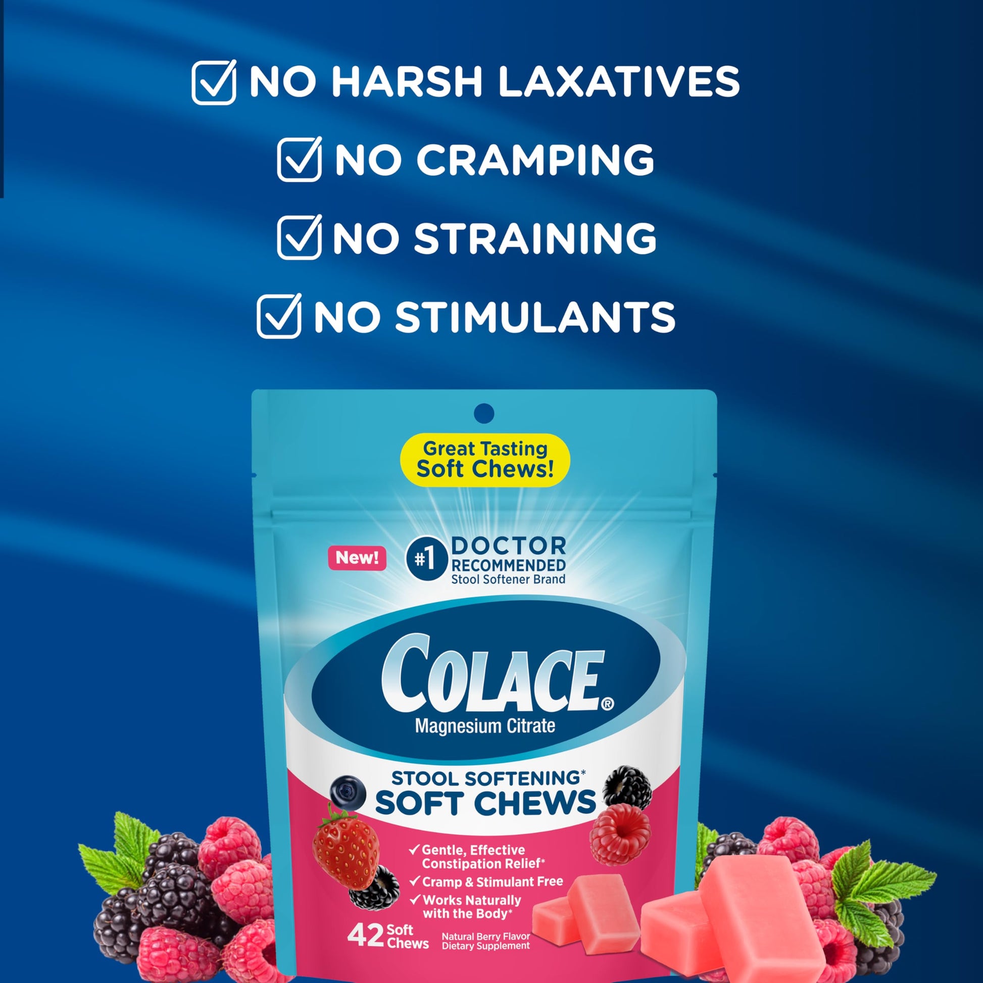 Colace stool softener chewable texture