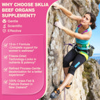 SKLIA bovine organ blend supplement rear product view