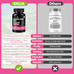 SKLIA natural energy supplement bottle nutritional facts
