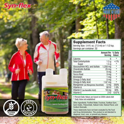 Imported Synflex America liquid glucosamine chondroitin formula 32 day supply bottle packaging