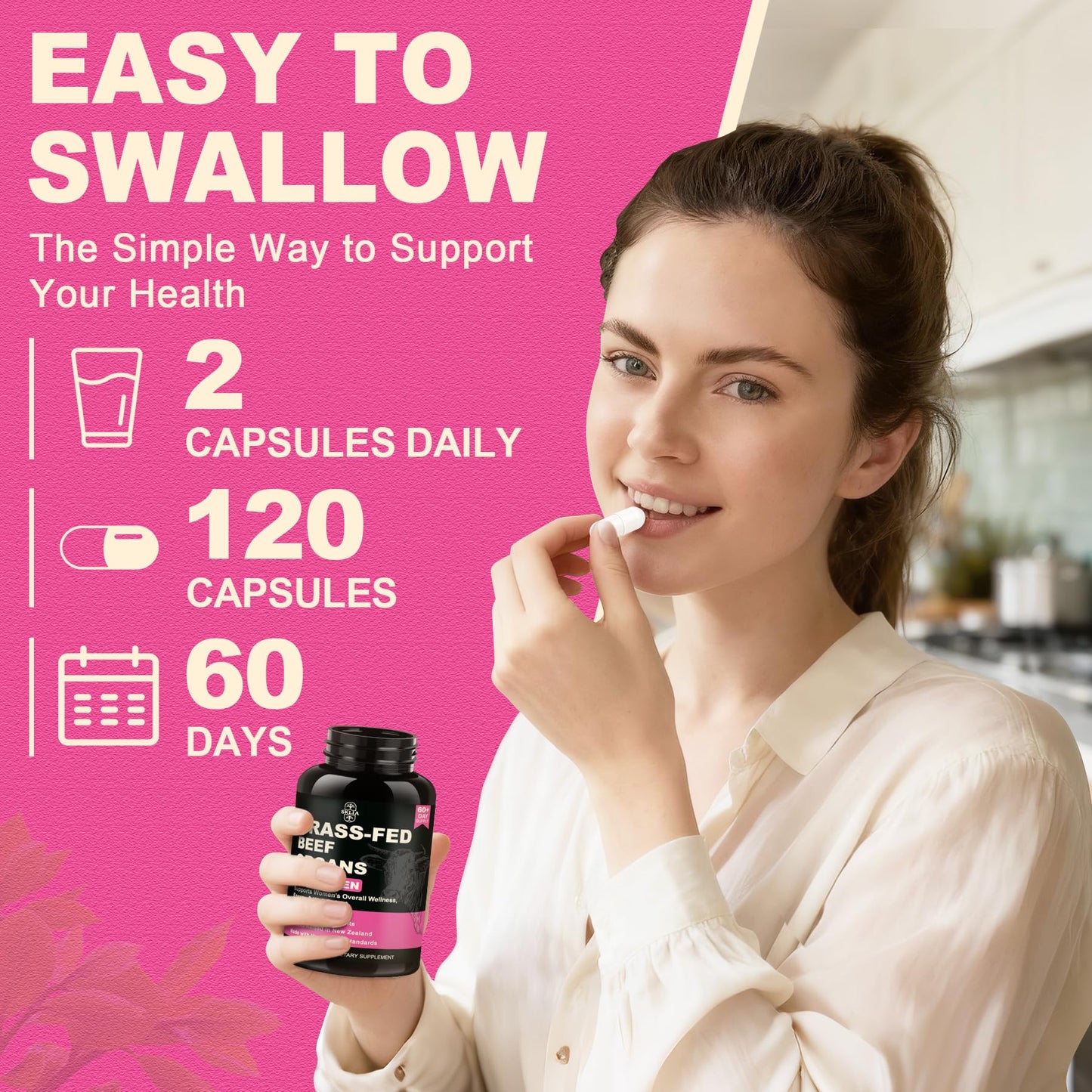 Sklia beef organ supplement for hormonal support