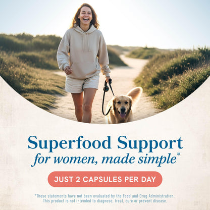 Premium grass-fed bovine organ supplement bottle for women