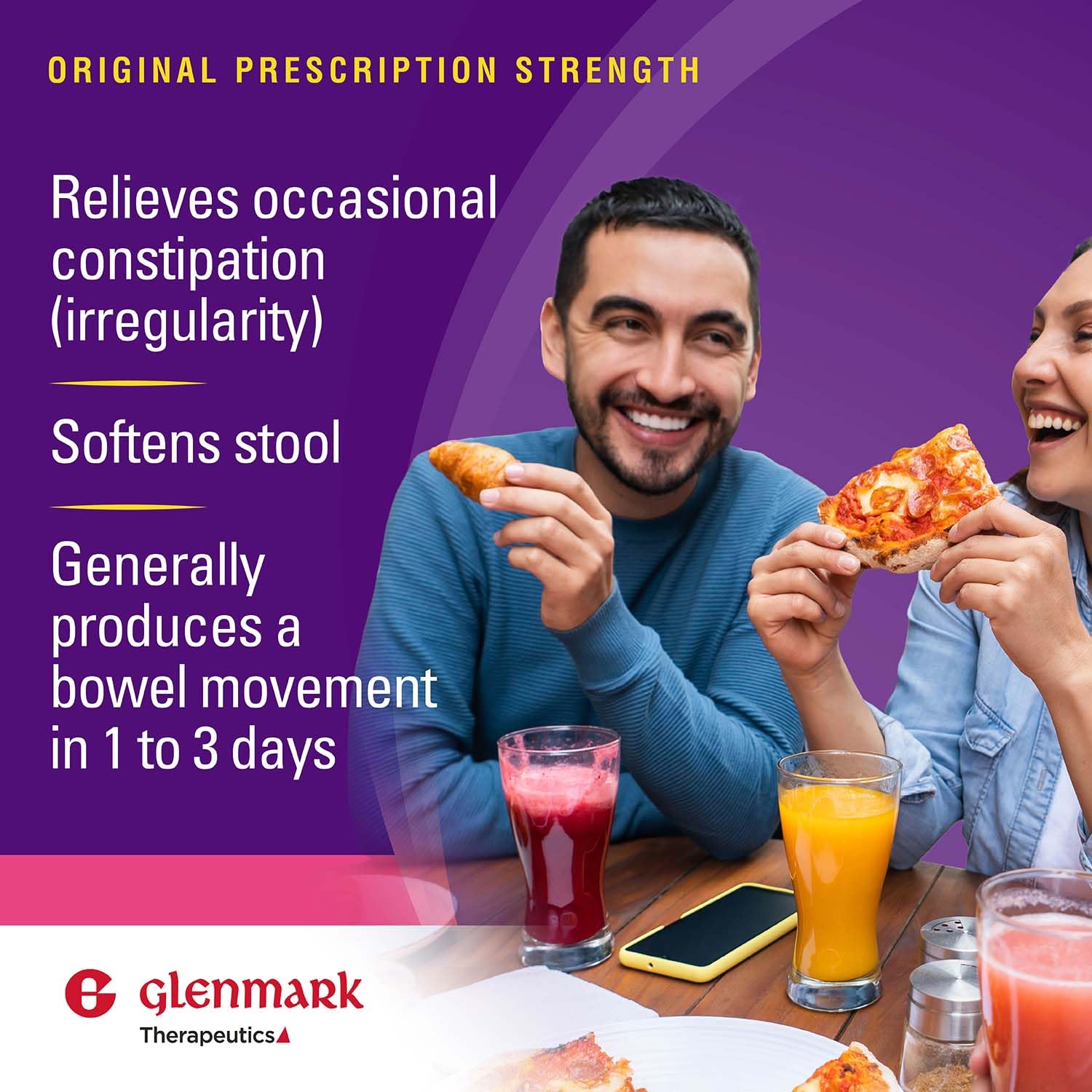 Close up of Glenmark Therapeutics laxative powder dosing cap