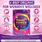 Grass-fed bovine organ supplement nutrition facts label