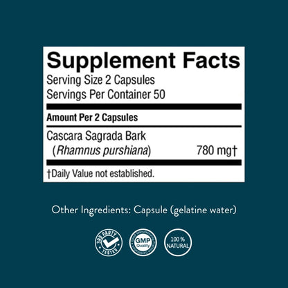 Nature's Sunshine authentic herbal laxative capsules bottle