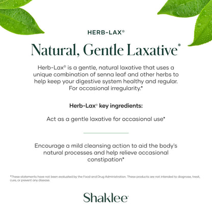 Authentic Shaklee Herb-Lax digestive health formula