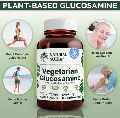 Vegetarian glucosamine hydrochloride 750 milligrams 120 capsules dietary attributes view.