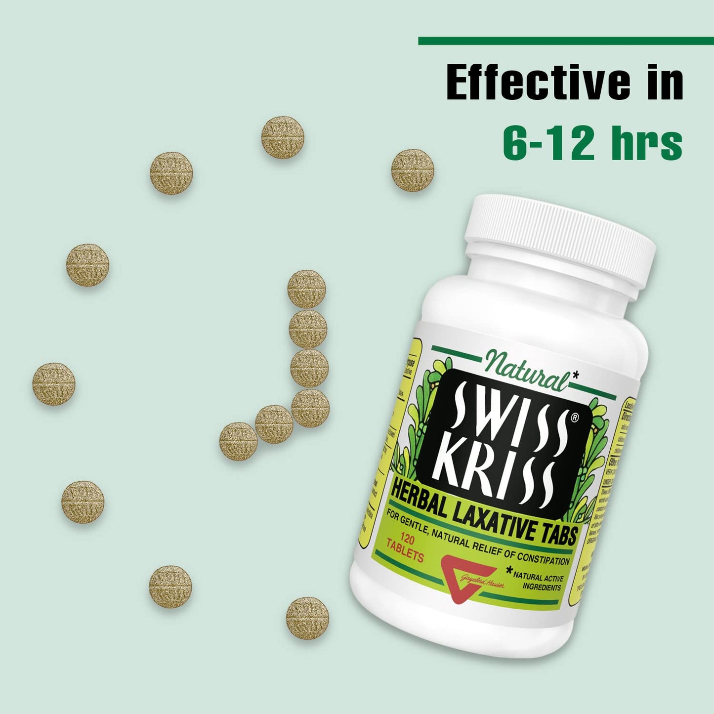 Swiss Kriss herbal supplement bottle label details