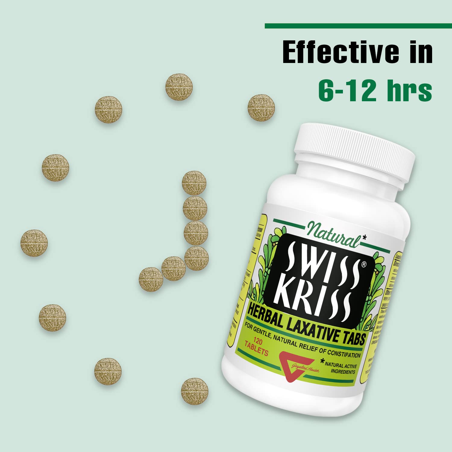 Swiss Kriss herbal supplement bottle label details