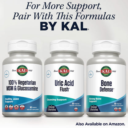 KAL pure vegetarian glucosamine hydrochloride and MSM dietary supplement for mobility