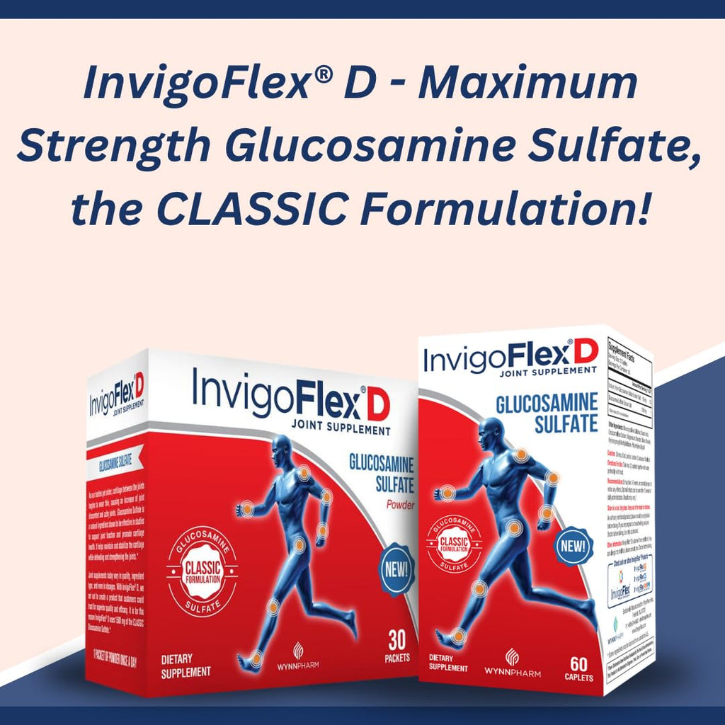 InvigoFlex D joint support supplement box label details