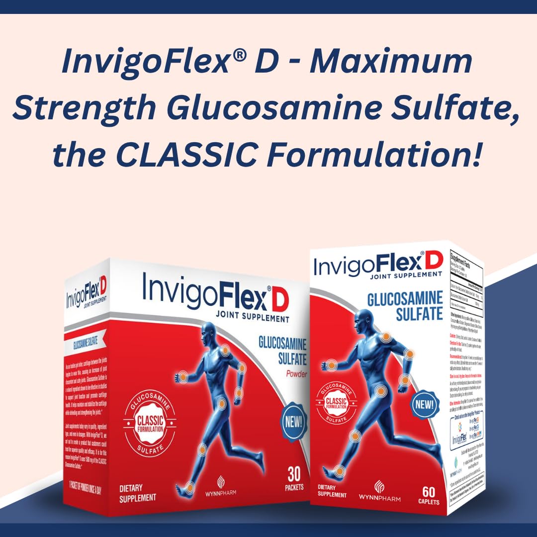 InvigoFlex D premium classic formulation caplets side nutrition label
