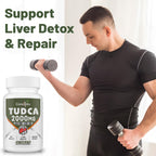Canarata TUDCA Liver Support 2000mg tablets close up view