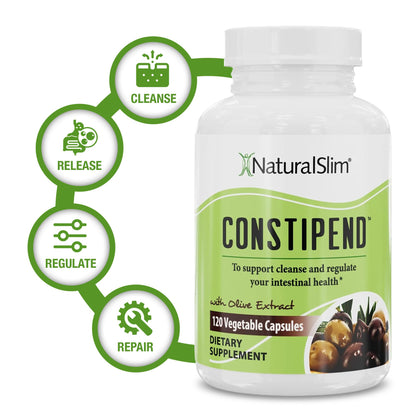 NaturalSlim Constipend digestive support supplement bottle side