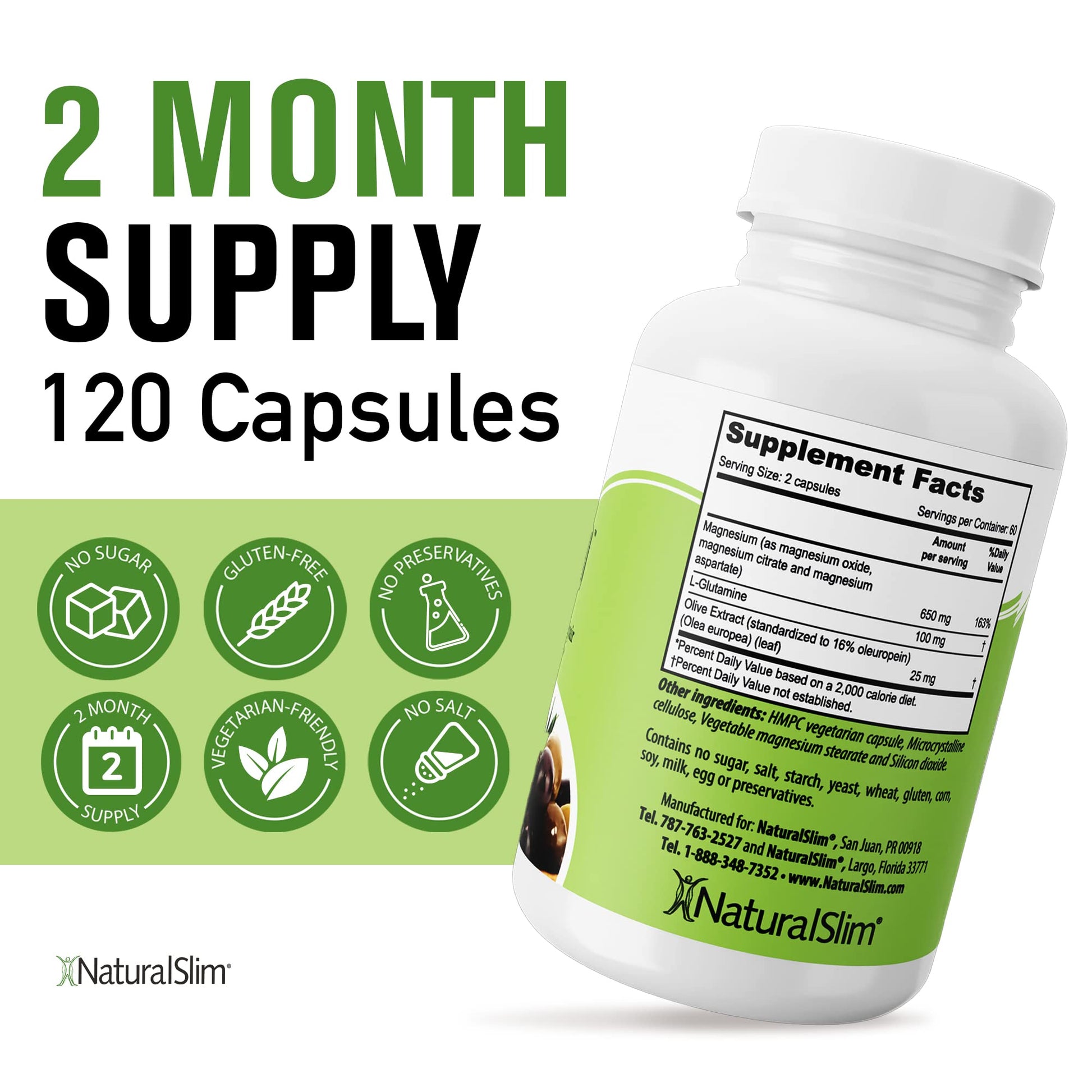 NaturalSlim Constipend bottle back view with directions