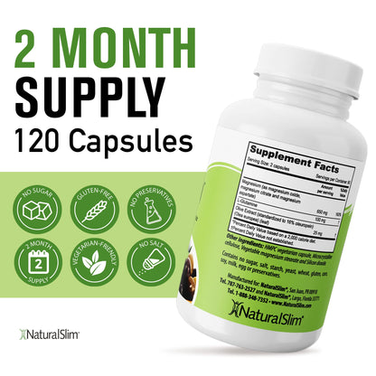 NaturalSlim Constipend bottle back view with directions