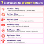 Fepoukak 5300mg beef organ supplement ingredients list closeup