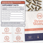 Primal Woman beef organ pills container with capsule display